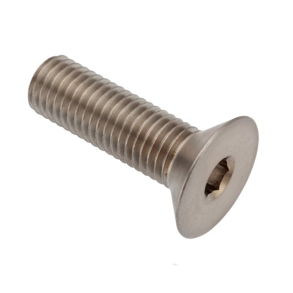 M7-1.00 Socket Head Cap Screw, Flat, Plain Stainless Steel, 30 mm Length