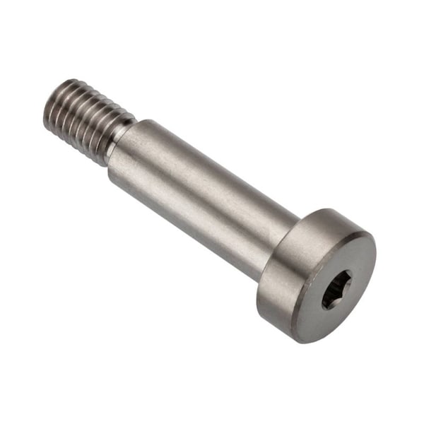 Shoulder Screw, M10 x 1.5 Thr Sz, 16mm Thr Lg, 35 in Shoulder Lg, 316 Stainless Steel