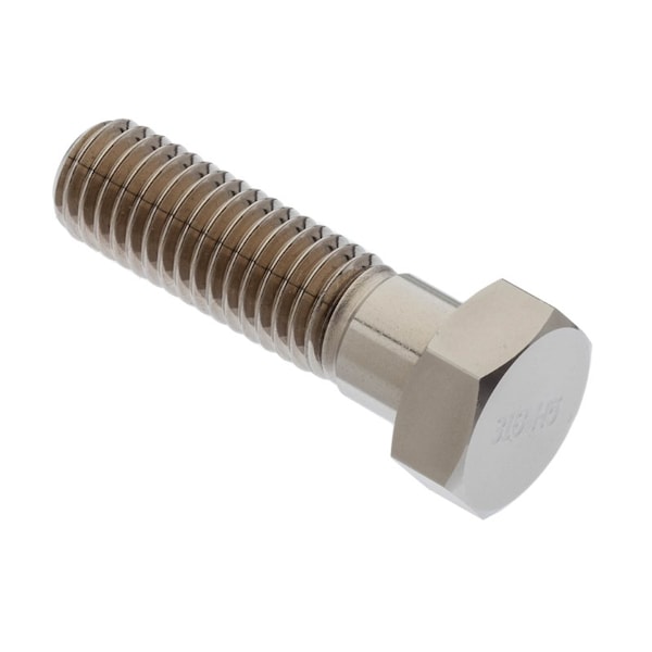 316, 3/8"-16 Hex Head Cap Screw, Plain Stainless Steel, 1-1/4 in L