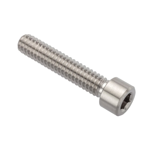 1/4"-20 Socket Head Cap Screw, Socket, Plain Stainless Steel, 1-1/2 in Length