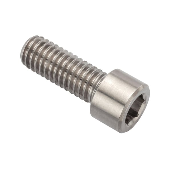 3/8"-16 Socket Head Cap Screw, Plain Stainless Steel, 1 in Length