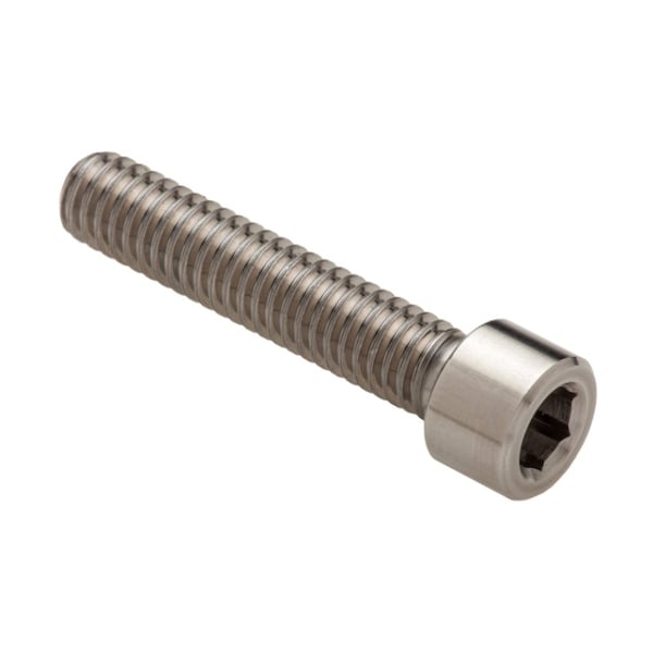 1/4"-20 Socket Head Cap Screw, Plain Titanium, 2 in Length