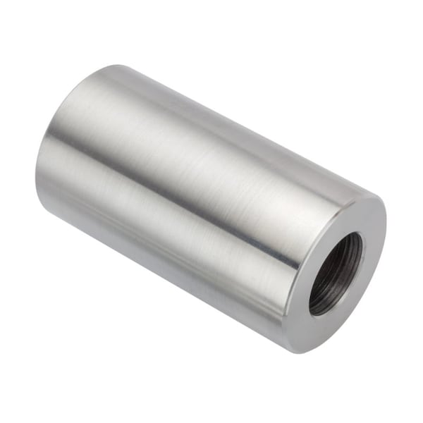 Spacer, 3/4 Screw Size, Plain Aluminum, 2-3/4 Overall Lg, 3/4 in Inside Dia