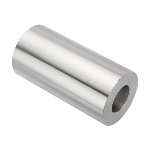 Spacer, 3/4 Screw Size, Plain Aluminum, 3 Overall Lg, 3/4 in Inside Dia