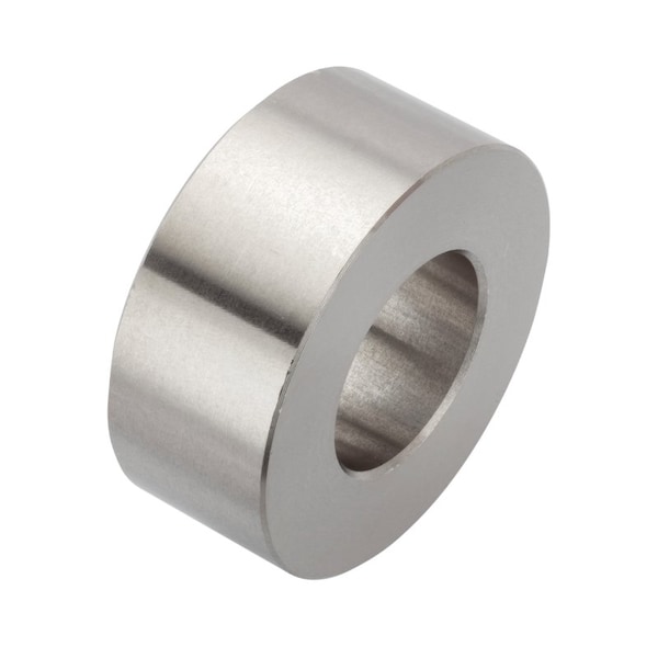 Spacer, 3/4 Screw Size, Plain 18-8 Stainless Steel, 5/8 Overall Lg, 3/4 in Inside Dia