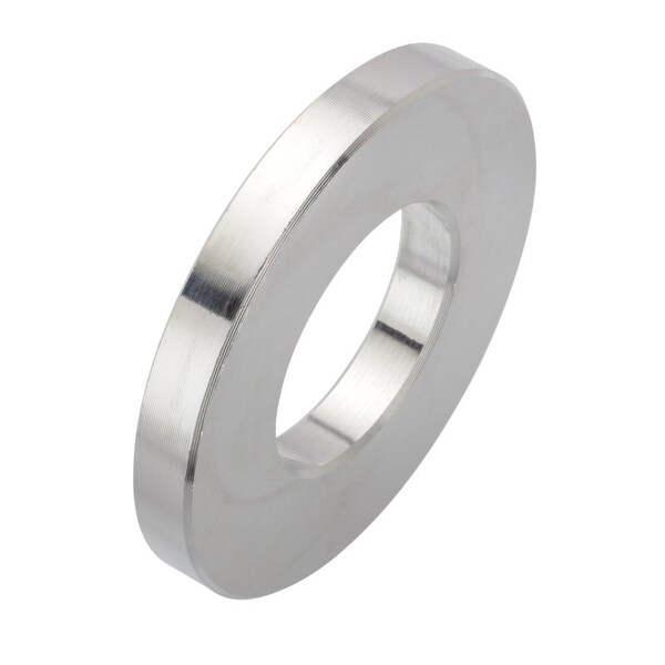 Spacer, 1 Screw Size, Plain Aluminum, 1/4 Overall Lg, 1 in Inside Dia