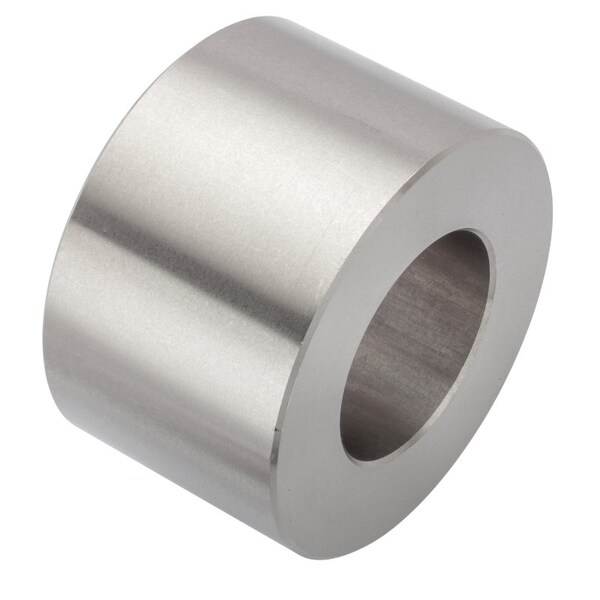 Spacer, 1 Screw Size, Plain 18-8 Stainless Steel, 1-1/4 Overall Lg, 1 in Inside Dia