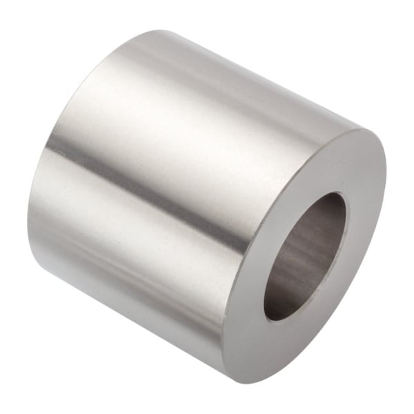 Spacer, 1 Screw Size, Plain 18-8 Stainless Steel, 1-3/4 Overall Lg, 1 in Inside Dia