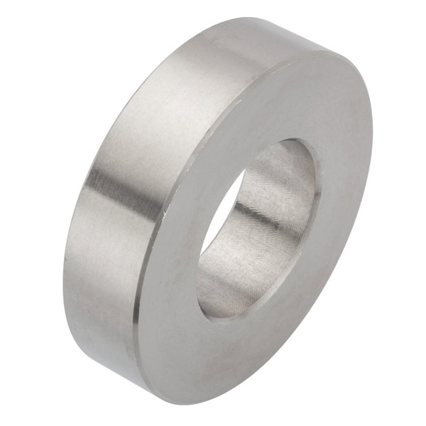Spacer, 1 Screw Size, Plain 18-8 Stainless Steel, 1/2 Overall Lg, 1 in Inside Dia