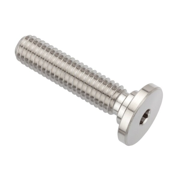 3/8"-16 Socket Head Cap Screw, Button, Plain Stainless Steel, 1-1/2 in Length