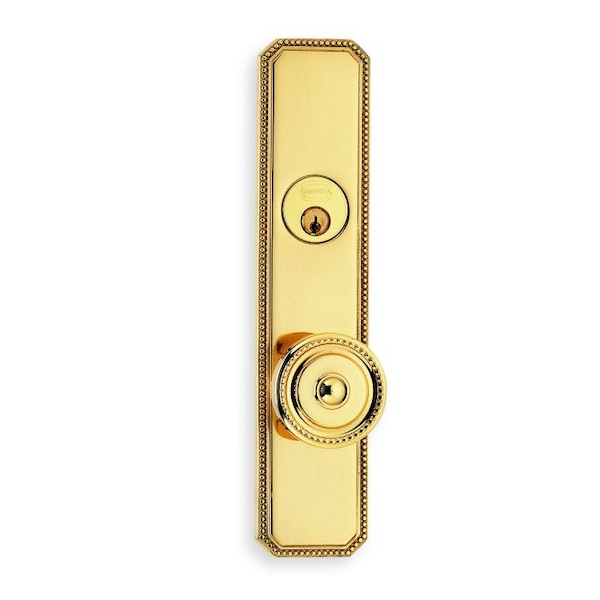 LH 430 Knob 25000 Plate Classroom 212BS Mort Bright Brass