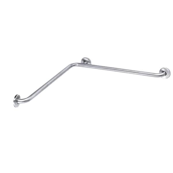 Concealed B5837 Satin Stainless Steel Grab Bar, 36" L, 304 Stainless Steel, Satin Stainless Steel