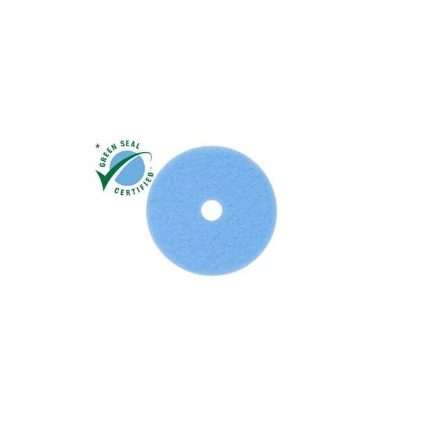 Hi-Perfrmnce Burnish Pad, Sky Blu, 18", PK5