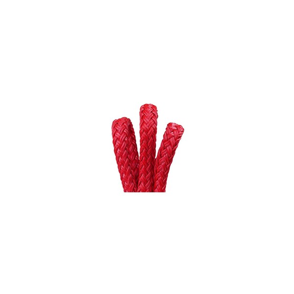 Hollow Braid, Red, 12 Strand