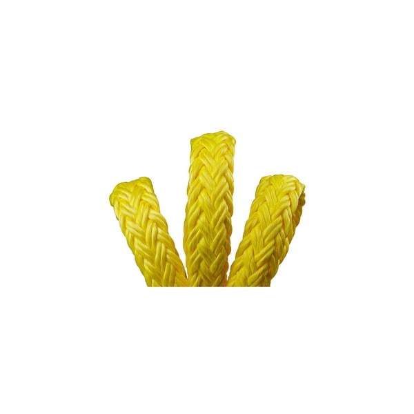 Hollow Braid, Yellow, 12 Strand