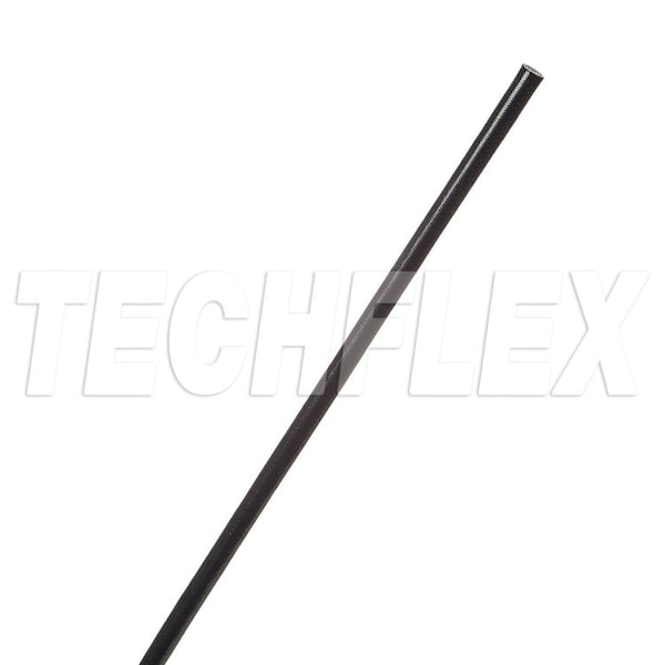 Braided Cable Sleeve, 50 ft, Acrylic Fiberglass, Black