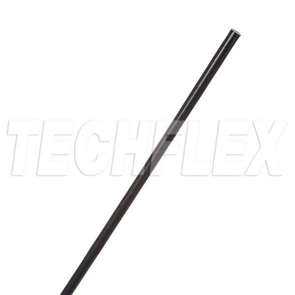 Braided Cable Sleeve, 100 ft, Acrylic Fiberglass, Black