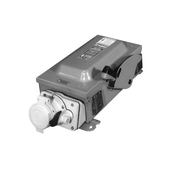 Interlocked Recept, Fused, 100A, 4P, 3W