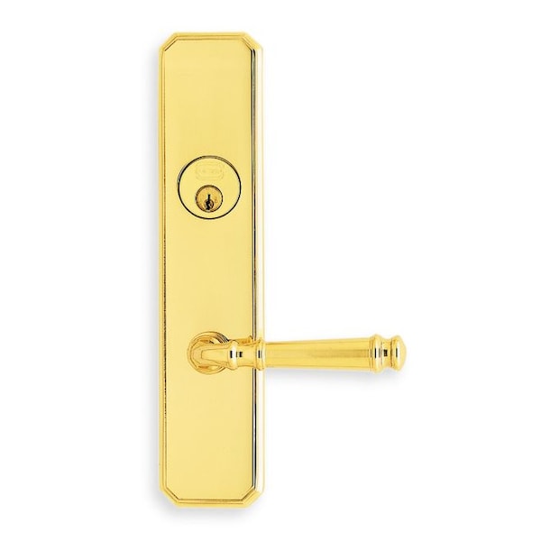 RH SGL CYL 212BS Mort 904 LVR 11000 Plate Bright Brass