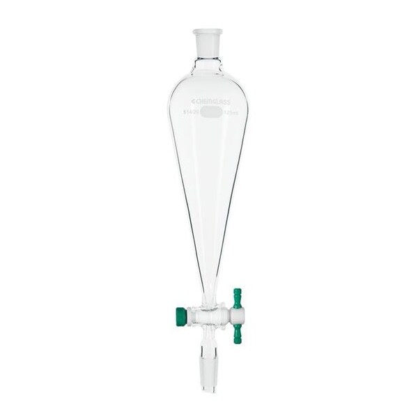 Separatory Funnel, 125mL, 19/22 Joint Size
