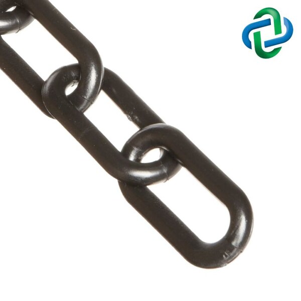 Black Plastic Chain 4"(#12,102 mm)x25