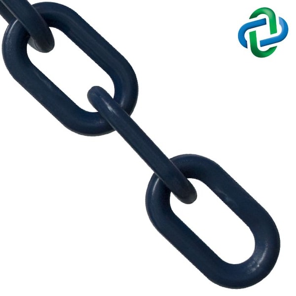Cobalt Blue Plastic Chain 2"(#8, 51 mm)