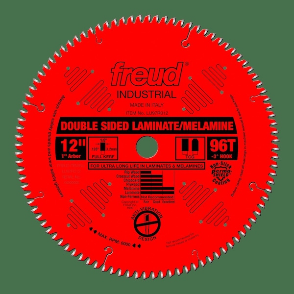 Double Sided Laminate/Melamine Blade, 12