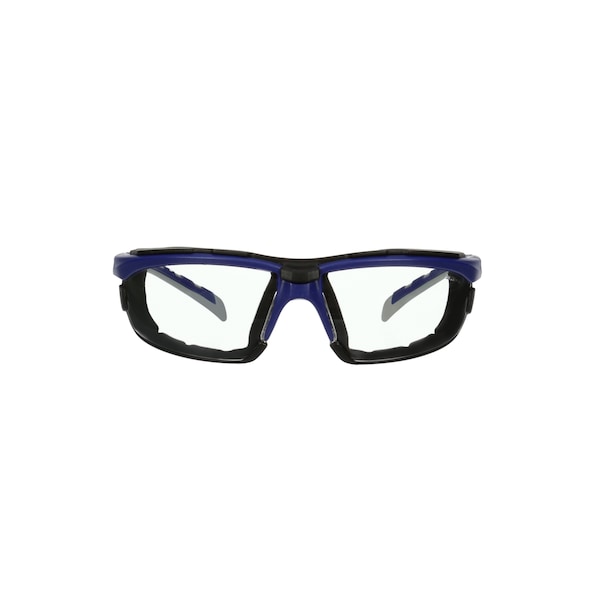 Series 2000, Safety Glasses, Anti-Fog & Anti-Scratch, Clear Lens, Gray Frame, Half-Frame, 20 PK