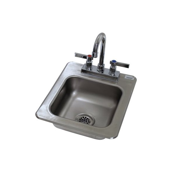 12" W x 14" L x Drop-In (Sink), Deck Mount (Faucet), Drop-In Sink