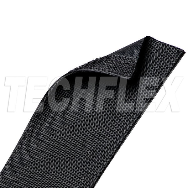 Braided Cable Wrap, 25 ft, Nylon, Black