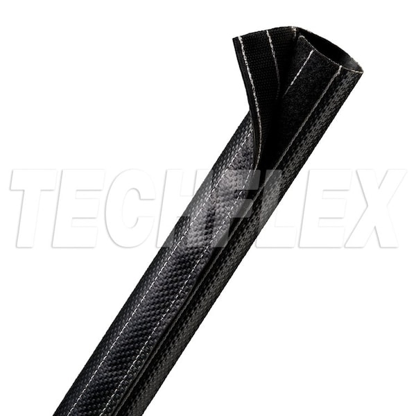 Cable Sleeve, 1-3/8 in Inside Dia., 25 ft, Black