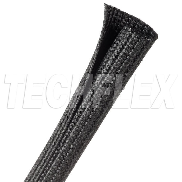 Cable Sleeve, 5/8 in Inside Dia., Nylon, Black