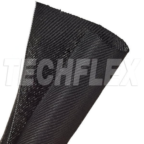 Braided Cable Wrap, 1-1/2 in Inside Dia., Polyester, Black; White