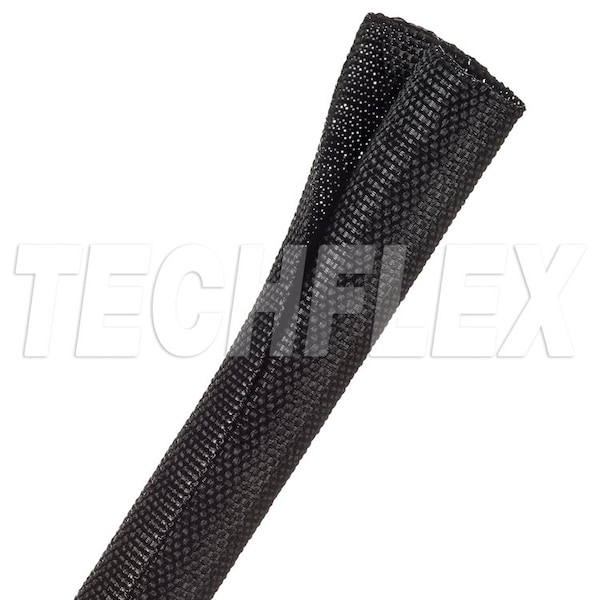 Braided Cable Wrap, 5/8 in Inside Dia., Fiberglass, Black
