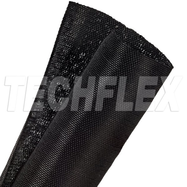 Braided Cable Wrap, 1-3/4 in Inside Dia., Fiberglass, Black