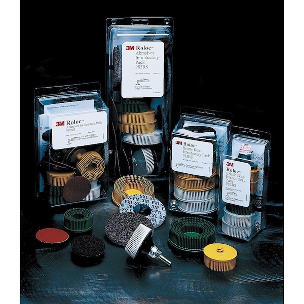 Roloc Bristle Disc Kit 983BS, 3 in, 5/pk