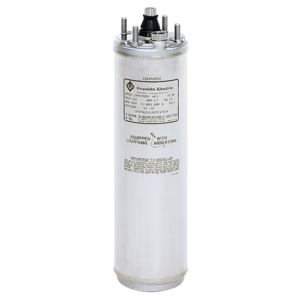 Motor, 10.6A Full Load, 15-5/8" Shaft L