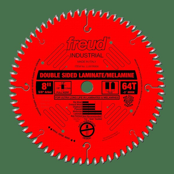 Double Sided Laminate/Melamine Blade, 8
