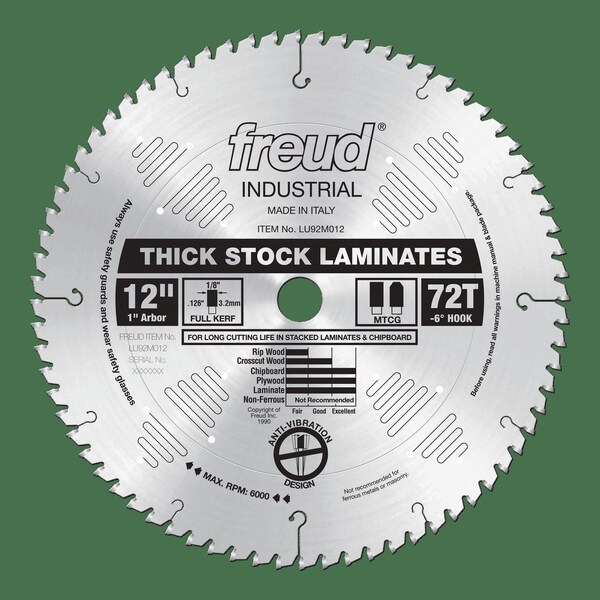 Thick-Stock Laminate Blade, 12