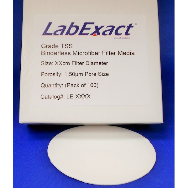 Glass Microfiber Filter, 10.2cm, PK100
