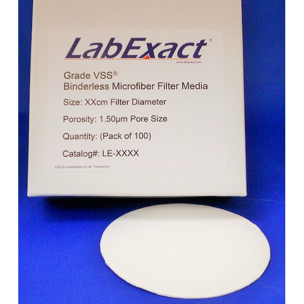 Glass Microfiber Filter, 10.2cm, PK100