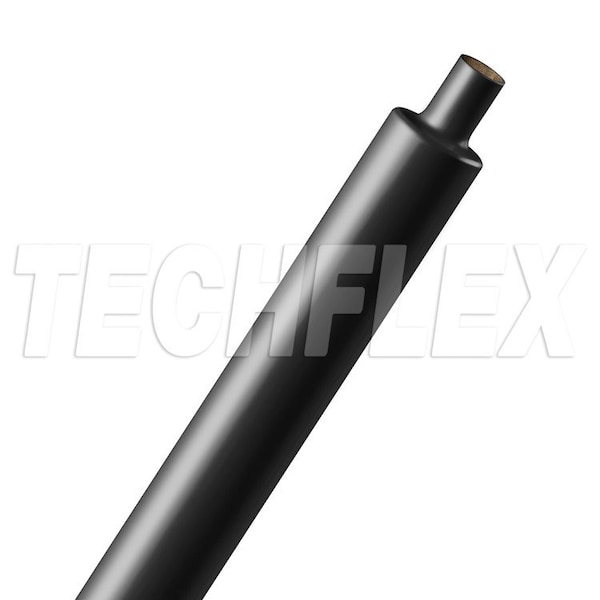 Heat Shrink Tube, Dual Wall, 2:1 I.D. Shrink Ratio, Black