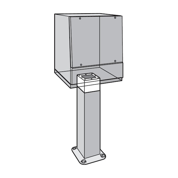 Extension, 6.00x8.00x8.00, Gray, Steel