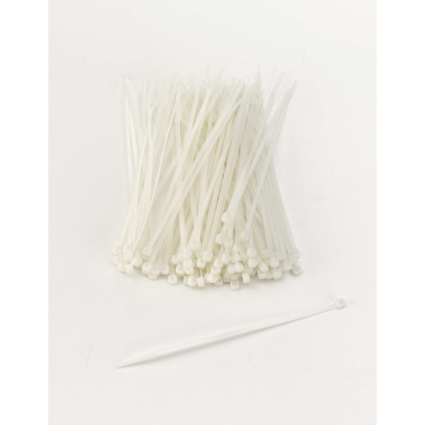Cable Tie, 7 in L, Natural, Plastic, 3 PK