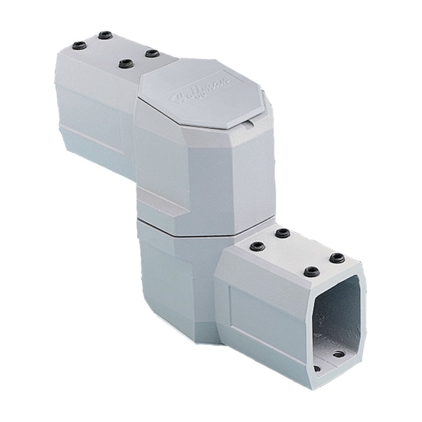 COMPACT Series 2 Intermediate Joint, fits 45x60mm, Lt Gray, Aluminum