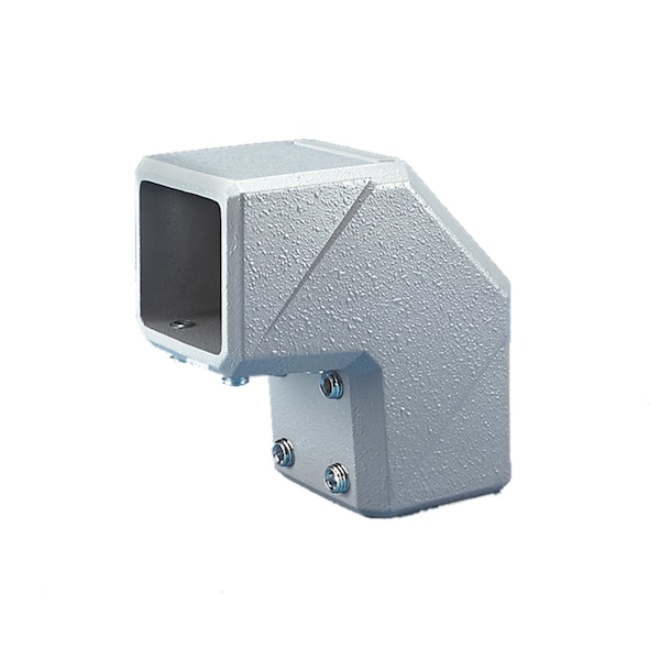 COMPACT Series 4 Elbow, fits 80x80mm, Lt Gray, Aluminum