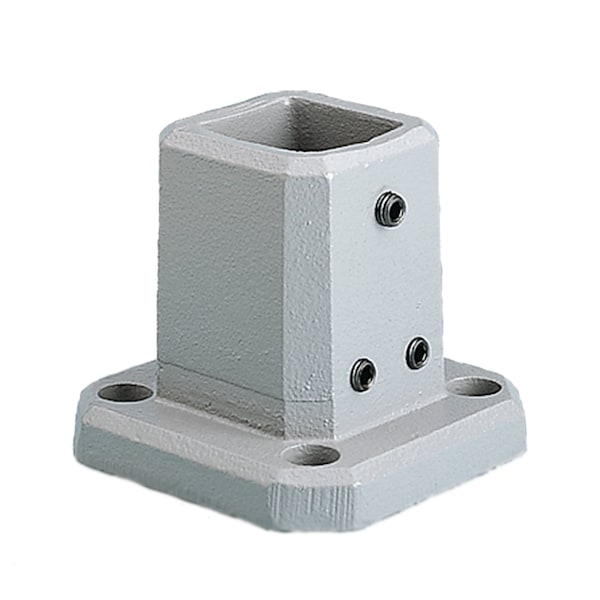 COMPACT Series 4 Wall Flange, fits 80x80mm, Lt Gray, Aluminum