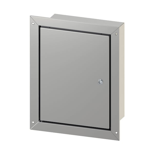 1/4 Turn Latch Electrical Enclosures, 12 in H, 6 in D, 12 in W, NEMA 4, 12, Steel