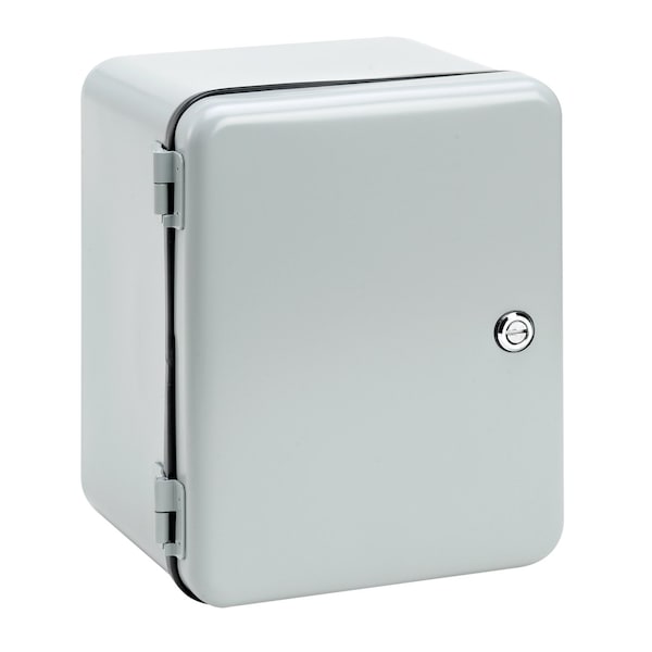Removable Hinge Quarter-Turn Latch Contoured Type 12, 12x10x6, Gray, Steel