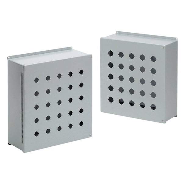 Captive Screws Electrical Enclosures, 11 in H, 6 in D, 10 in W, NEMA 12, Steel